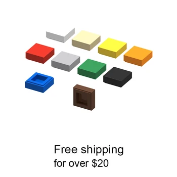 10шт MOC Част е Съвместима с плочки 3070b 1 X 1 Assmble Строителни Блокове Забавни Играчки За Деца Частици САМ Креативен Подарък