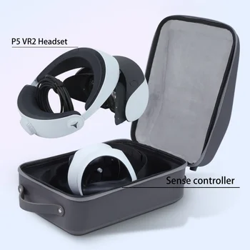 Нов модерен калъф за носене, слушалки PS VR2, защитен калъф, чанта за съхранение, носене за Playstation PS VR2, преносим чанта за пътуване