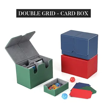 Кутия за съхранение на Тесте 160 Карти Magic/Pokemon/YuGiOh TCG Карти Storage Trading Card Deck Box Commander MTG Органайзер За Носене Карти