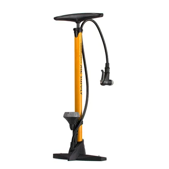 Велосипеден помпа за подово тип, домакински гъвкава тръба с разумни уста с барометър, инструмент за ремонт в устройството