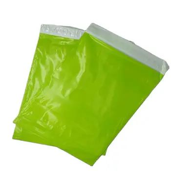 100шт зелен Поли Пощенска експрес-пакет Здрава Залепваща Опаковка Плик Чанта Пощенска Пластмасов Подарък пощенска опаковка Чанти за доставка