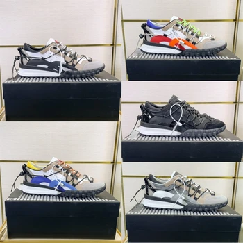 2023 Dsq2/ Мъжки ежедневни обувки от кожа с пръсти, пролет-лято, Нови маратонки D2 с дебела подметка и кръстосани шнур в тон, съчетани по цвят