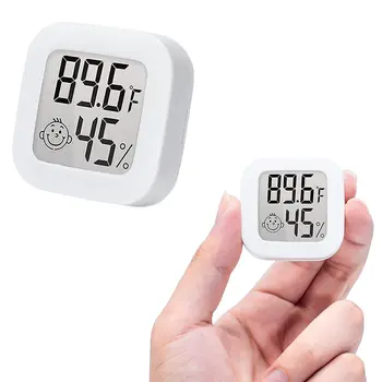 Нов Мини LCD дигитален термометър-Влагомер, електронен сензор за температурата в стаята, влага, домакински термометър