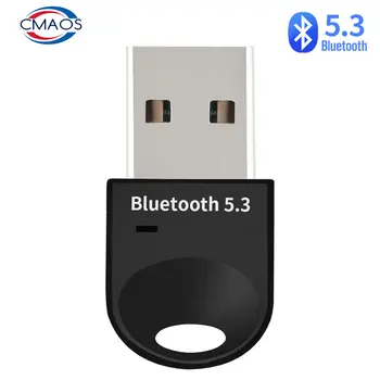 Bluetooth-адаптер за PC, Usb Bluetooth 5.3, Bluetooth приемник 5.0 от 5 на 0 за слушалки, мишка, клавиатура, музикален аудиопередатчик