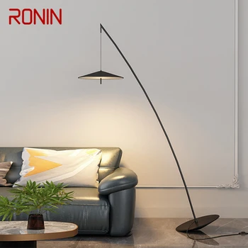 Под лампа RONIN Nordic Black за риболов, модерна семейна хол в близост До с мека мебел, творчески led декоративна лампа