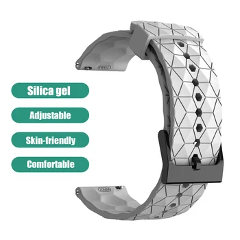 Въжета за умни часовници с футболния модел, смяна на технологичния каишка за часовник, Регулируеми водоустойчиви аксесоари за Huawei Watch GT3 42 мм
