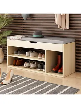 Столче за смяна на на обувките: табуретка-шкаф за обувки до вратата, на къщата, на стол за съхранение на до вратата, столче за обувки у дома, шкаф за съхранение, малка седалка