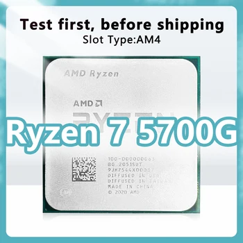 Ryzen 7 5700G Процесор 7 нм 8 Ядра 16 Потоци 3,8 Ghz 16 MB 65 W процесора конектор AM4 за десктоп дънна платка A520 ах италиански хляб! r7 5700G