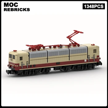 MOC-121129 Градска Домакински Серия DB-Baureihe 181.2 Пътнически Влак Градивни елементи за Сглобяване на Модели Тухли Играчки Детски Подарък