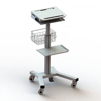 Въздушно регулиране на височината на повдигане, количка за лаптоп/медицински работна станция/Медицински шкаф за подвижен