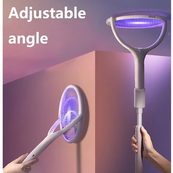 Сгъваема електрическа мухобойка от комари, С Възможност за Завъртане На 90 градуса Лампа-Убиец Комари Електрически Отвратително Ултравиолетова Светлина