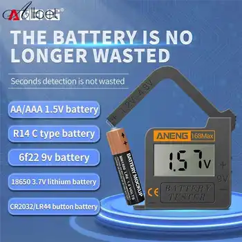 Цифров проверка на капацитета на литиево-йонна батерия с LCD дисплей, проверка на един инструмент за диагностика AAA