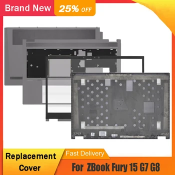 Нов лаптоп HP ZBook Fury 15 Серия G7 G8 LCD Дисплей на Задната част на кутията на Предната Рамка, Поставка за ръце Горната част на Долната Базова кутията A B C D E във формата На миди Сив