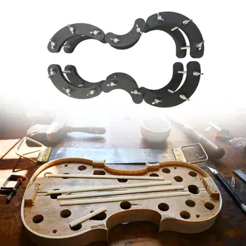 6x Скоба За Лепене на Чело САМ Изработване на Цигулки, Ремонт на Горна и Задна Скоба за Свързване на Музикален инструмент Обслужване Определяне на Цигулка Виола