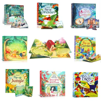 3D flip-картина за детски английски книги, приказки, четене на английски книги, образователни Монтесори играчки, детски подаръци