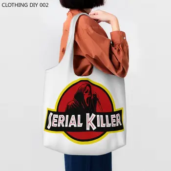 Кавайный Призрак Сериен убиец, чанти-тоут за пазаруване, торби за Многократна употреба от филма 