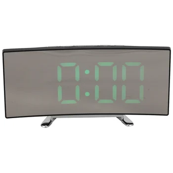 Digital alarm clock със 7-инчов, Извит регулируемо led телевизори, Цифрови часовници за детска спални, Зелени Часовници с голям номер, Леки Sma