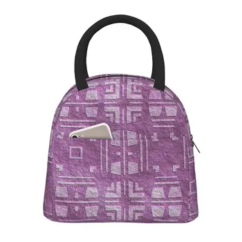 Розова чанта за обяд с дърворезба за стена, изолирани многофункционални чанти за обяд, Множество термосумка-хладилник