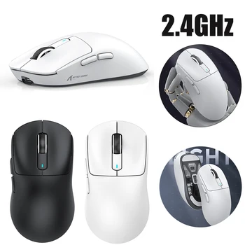 Безжична мишка с 2.4 Ghz, оптична мишка 800-26000 точки на инч, PAW3395, Ергономична оптична мишка за офис компютър, 6 бутона за компютър