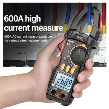 Преносим Битумен цифров мултицет За Безконтактно измерване на ток 600A с индукция NCV Безопасен и удобен, издръжлив
