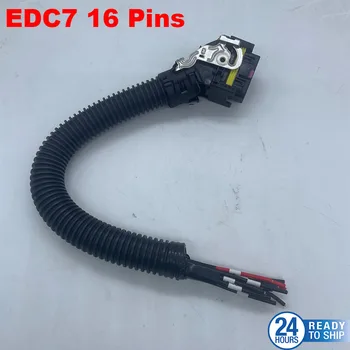 Нов EDC7 16-Пинов конектор Система за впръскване на горивото Common Rail за двигателя, на борда на КОМПЮТЪР, изход ECU, щекер сензор за камион + колан кабели