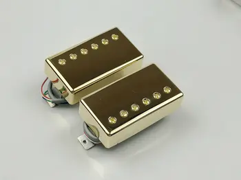 Китара звукосниматели Alnico V Gib 498R 498T, определени звукоснимателей Humbucker, златен калъф за електрическа китара GIB