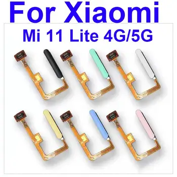 Конектор сензор за Пръстови отпечатъци Touch ID Гъвкав Кабел За Xiaomi Mi 11 Lite Mi11 Lite 4G/5G Home Return С бутона на Захранването Гъвкава Лента