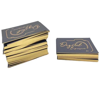 Дизайн на ЛОГО По поръчка, Визитна картичка, Луксозна сватбена пригласительная картичка с релефни златни фолио
