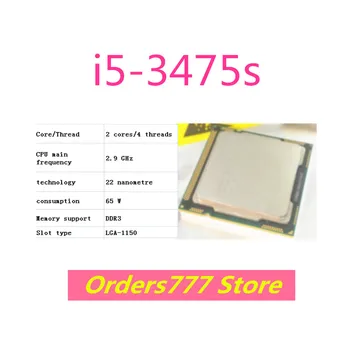 Нов внос на оригинални процесор i5-3475s 3475 Двуядрен четырехпоточный 1150 2,9 Ghz, 65 W 22 нм DDR3 DDR4 гаранция за качество