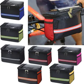 Велосипедна чанта за Велоспорта, кошница за волана с предната част на тръбата, Пътна велосипедна рамка, богат на функции наплечная МТБ чанта, Аксесоари за велосипед