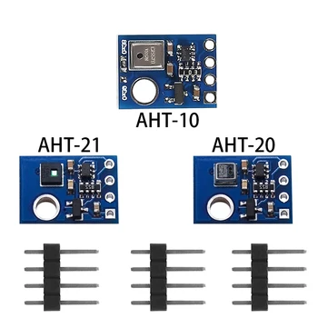 AHT10 AHT20 AHT21 машина за висока точност на цифров сензор за температура и Влажност на въздуха Модул за измерване на I2C комуникация Подмяна на DHT11 SHT20