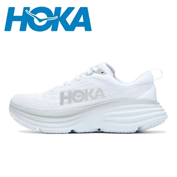 Мъжки И дамски маратонки HOKA Bondi 8, леки Амортизационен Улични маратонки за джогинг по марафонской условия, Еластична, ежедневни обувки
