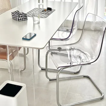 Акрилни Модерни Столове За всекидневна Релаксираща Скандинавски Шезлонг Прозрачен Салон За възрастни Sillones Мебели за хола MQ50KT