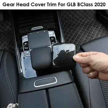 Авто Углепластиковый Централен Подлакътник за Управление, Капак на Главата на скоростна кутия, за Довършителни работи на капаци за Mercedes Benz GLB B Class 2020